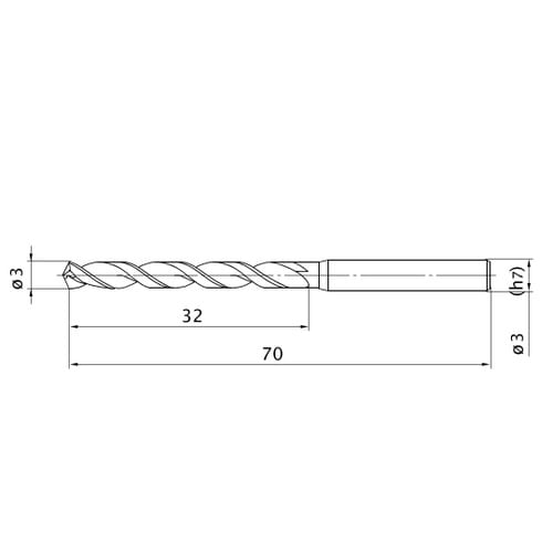 ハイスドリル SEPDM D0300