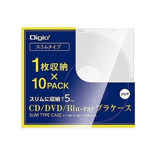 CD/DVD用 スリムケース(10枚)