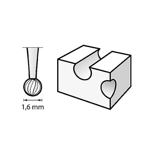 φ1.6mm/3.2mm軸 エングレービ