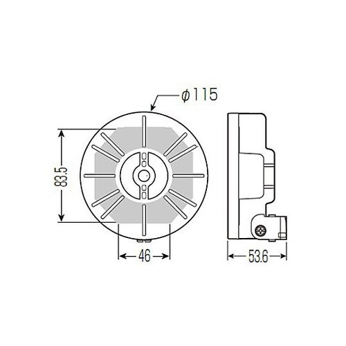W3/8” 防犯カメラ取付台座(吊りボル