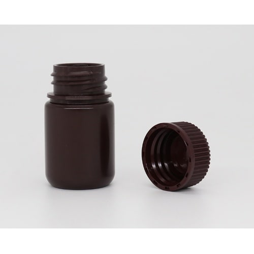 広口試薬ボトル(HDPE 褐色)30mL