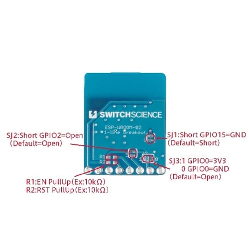 ESP−WROOM−02ピッチ変換用基板