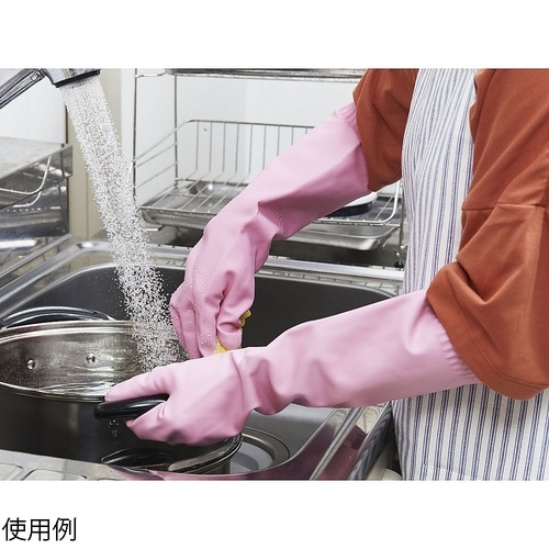 トワローブ天然ゴムあつ手ロング(ピンク)