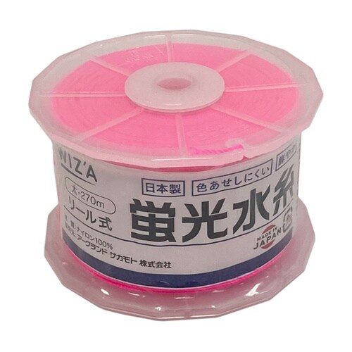 WIZ’A リール式蛍光水糸 太 ピンク