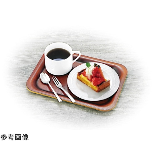 耐熱A)厚渕隅丸ミニ盆 ブラウン塗弱SL