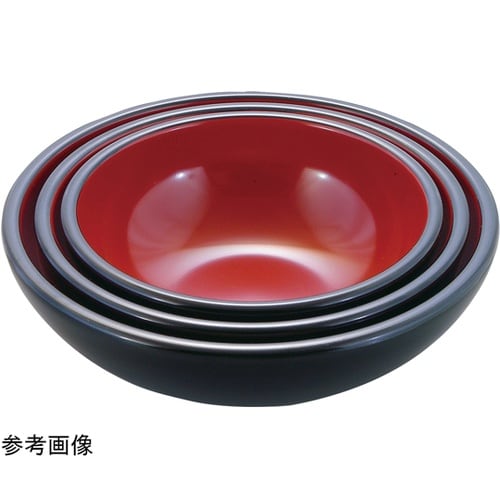 φ158 重ね鉢 黒内朱 4502347