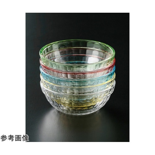 PCT φ113 亀甲重ね丸鉢 ブルー