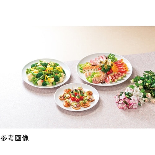 メラミン 28cm 丸皿 ホワイト 51