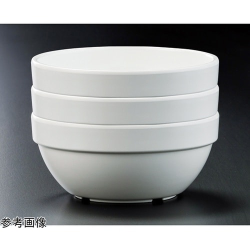 メラミン 16cm スタック丸盛鉢 白グ