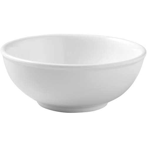 メラミン 12.8cm 細渕付丸盛鉢 白