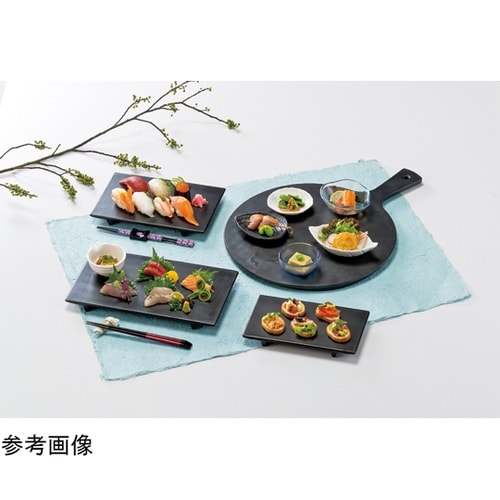 メラミン 206長角付台 黒マット 75