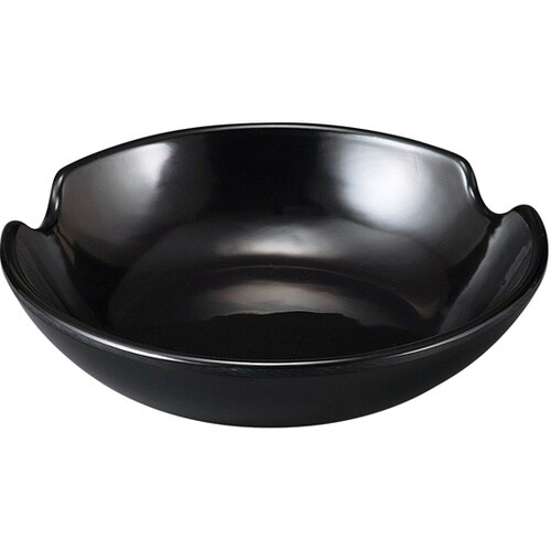 メラミン 13cm ブラック丸皿・箸置き