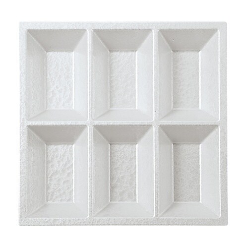 8.5寸 ABS六ッ仕切 ホワイトアクア