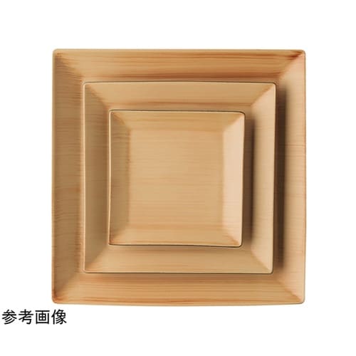 19.4cm スクエアプレート 和柾目裏