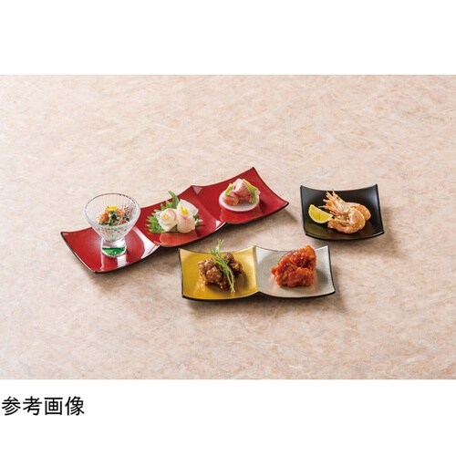 ABS2連プレート 金銀粉蒔市松裏黒 5
