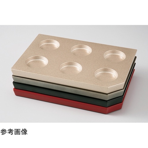 耐熱サークルシックスプレート 紅朱 83