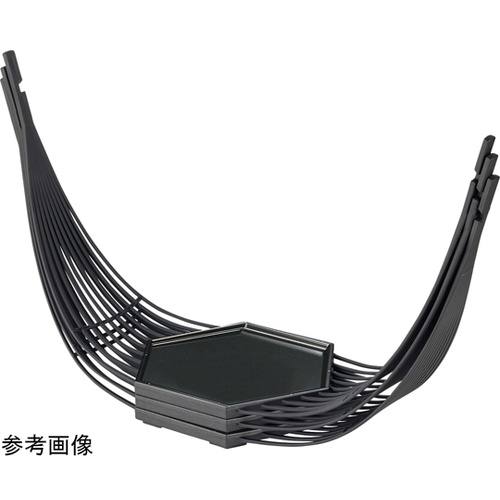 六角篭盛器(小)黒126 5500583