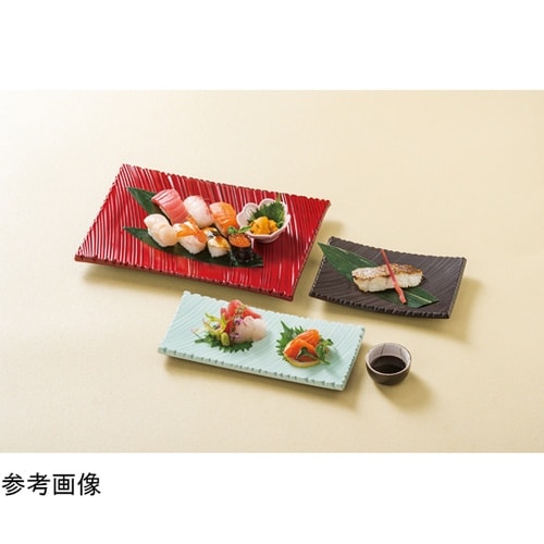 21cm しのぎ波彫皿 黒銀いぶし塗 5