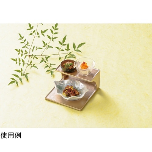 ひな檀珍味台 銀透き裏黒塗 550133