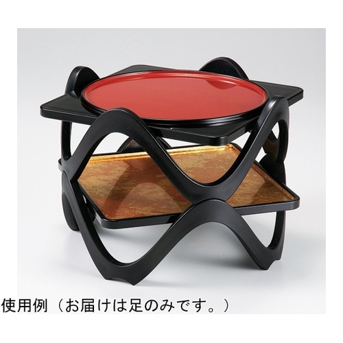 角盆 情盛器 黒干漆(足) 513102