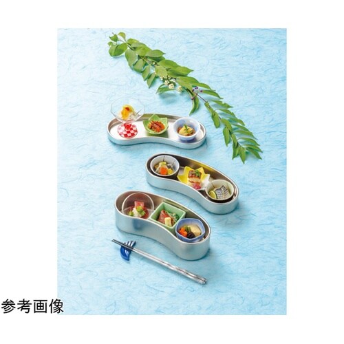 7.5寸 双輪盛器 銀透き 550009