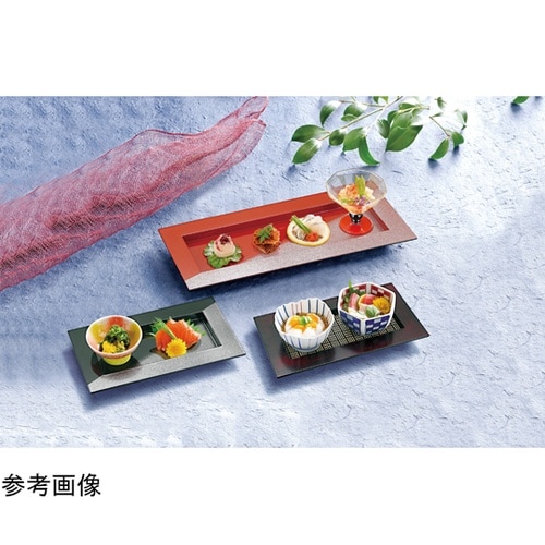 7.5寸 つば付き長角皿 漆刻 5500