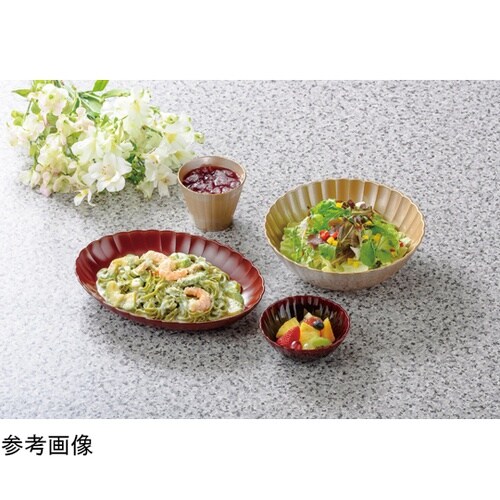 φ113 フラワー小鉢 朱ぼかし 833