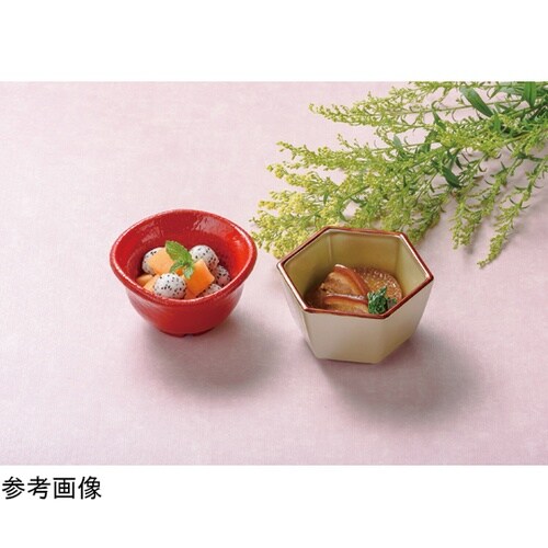 三つ足小鉢 赤二度塗り 55205020