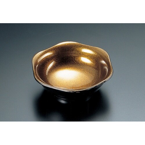 六角鉢 梨地裏黒 22210340