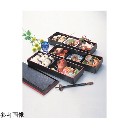 大寿弁当黒渕朱(タレ付仕切親 21031
