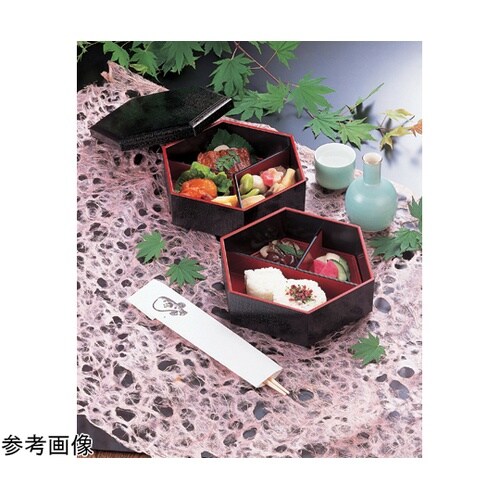 新6寸 布目六角弁当 溜(内無)蓋 70