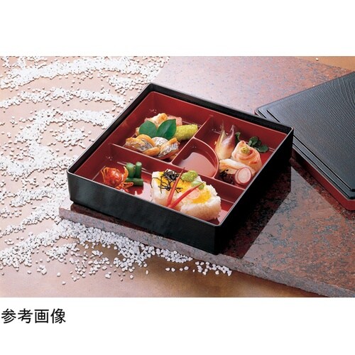 7寸 角木目松花堂用仕切内朱 21065