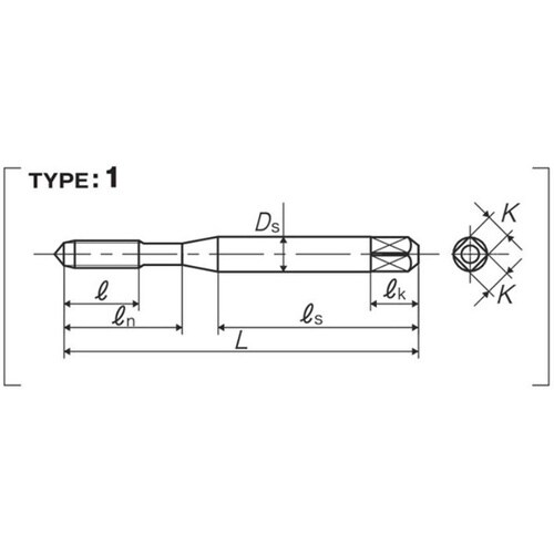 アルミ材用スパイラルタップ(ASHPR5