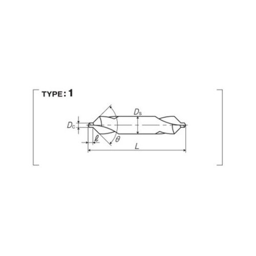 強ネジレ溝JISA90゜C穴D(CEA2