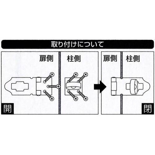 ストップ掛金 タイプ 65mm VD−0