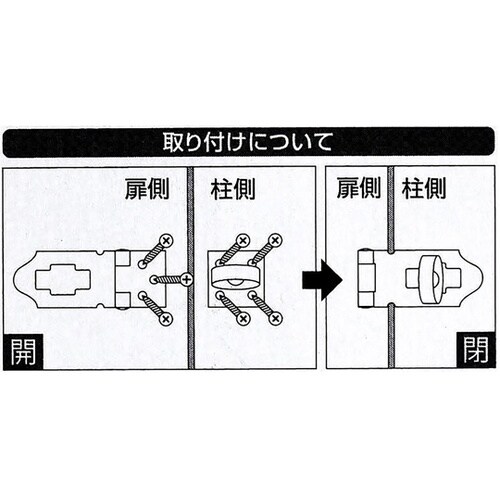 ストップ掛金 タイプ 75mm VD−0