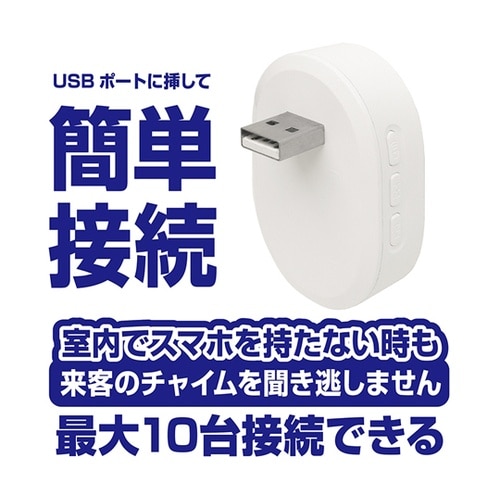 呼び出しカメラ対応 室内用チャイム US