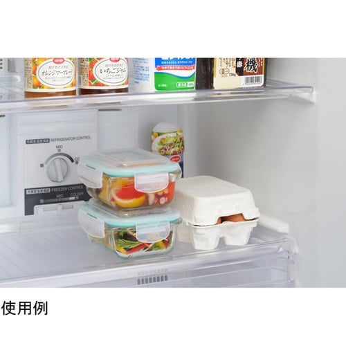 グラスコンテナ4点ロック式370ml S