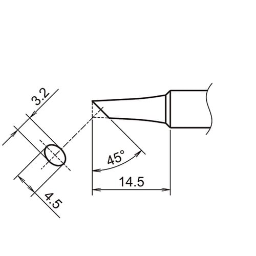 こて先 3C型 面のみ T18シリーズ