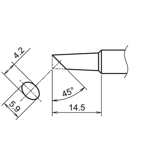こて先 4C型 面のみ T18シリーズ
