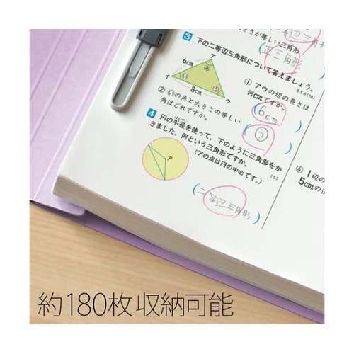 フラットF 年組番氏名A4タテ バイオレ