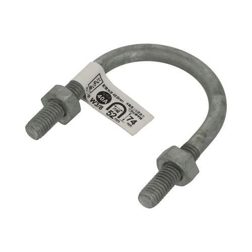 Uボルト ドブ 40A 3/8×1 1/