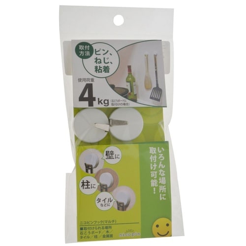 ニコピンフック(マルチ) ホワイトZM1