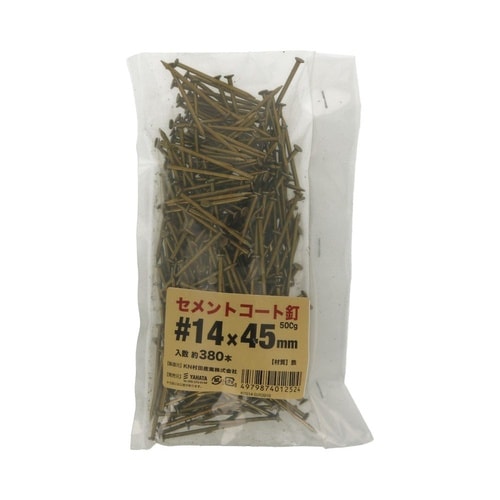 セメントコート釘 500G #14×45