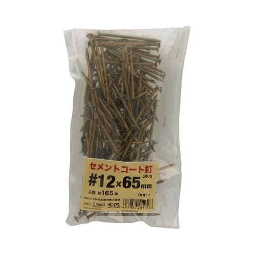 セメントコート釘 500G #12×65