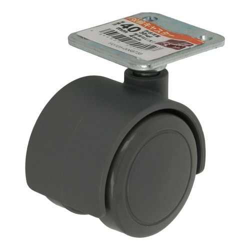 双輪キャスター 40 ウレタン 1セット