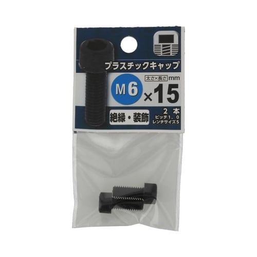 プラスチックキャップ 6×15 1セット