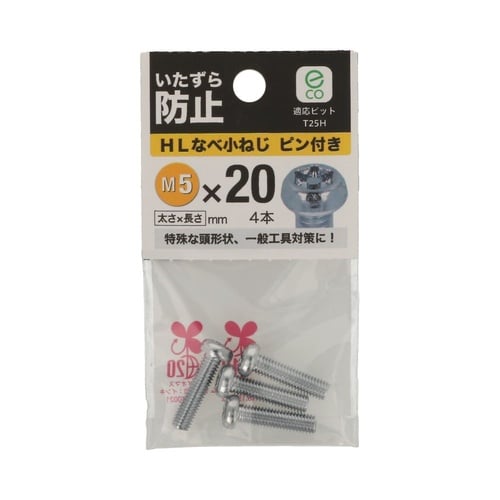 HLなべ小ねじピン付き 5×20 1セッ