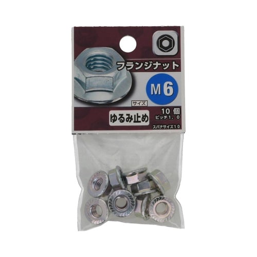 フランジ ナット M6 1セット(10個