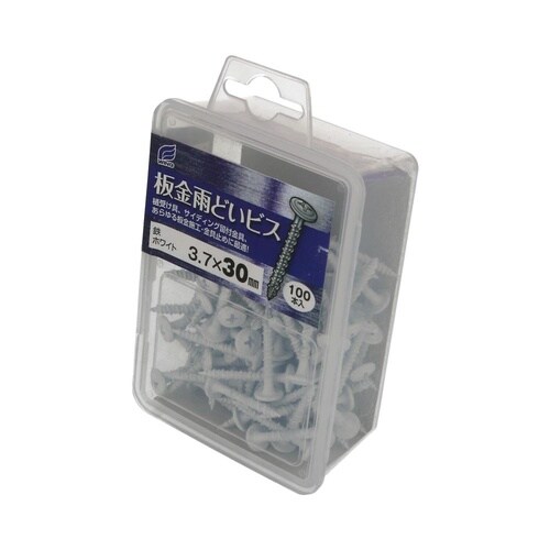 板金雨樋ビスホワイトC 3.7×30 1